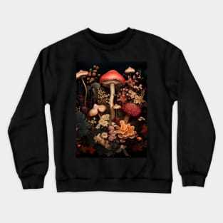 Magical mushrooms - gothic forest Crewneck Sweatshirt